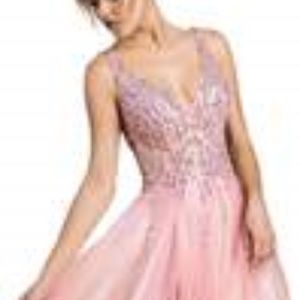 Sleeveless ballerina gown with sparkle by Andrea &